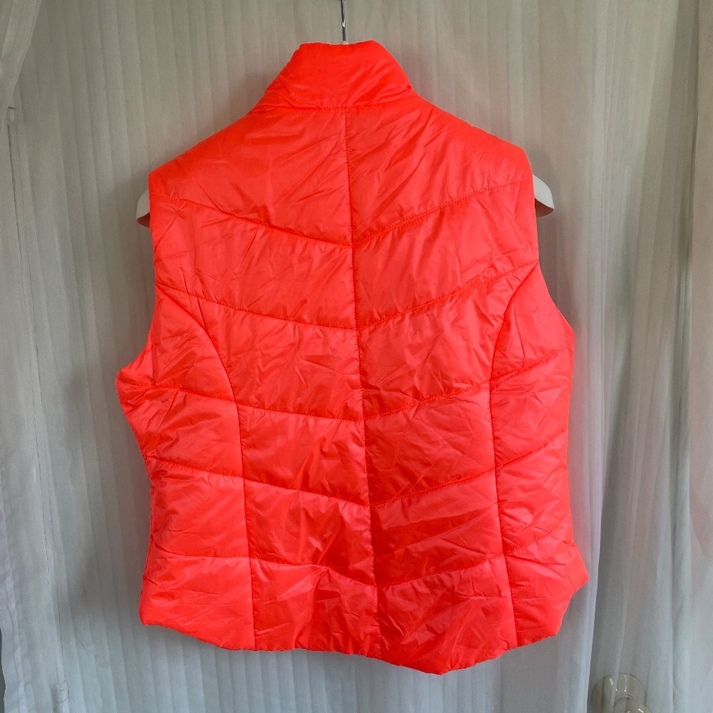 Aeropostale Ultralight Dayglo Orange Vest, Women's XL - Picture 2 of 7
